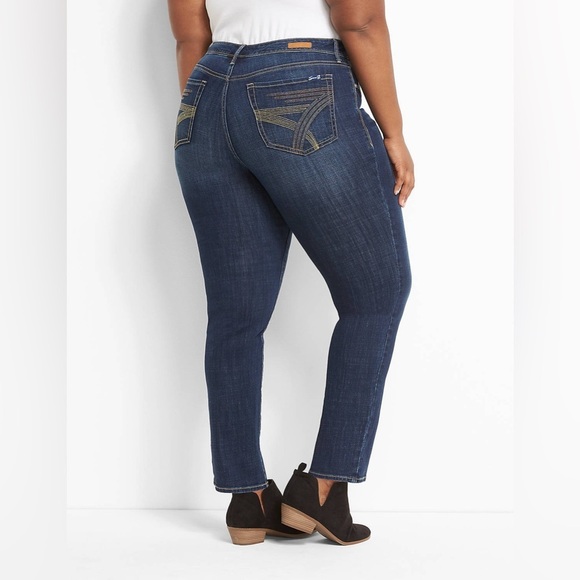 Seven 7 Women's Regular Denim Jeans Sassy RN#109890 Plus Size 16 - Picture 3 of 12